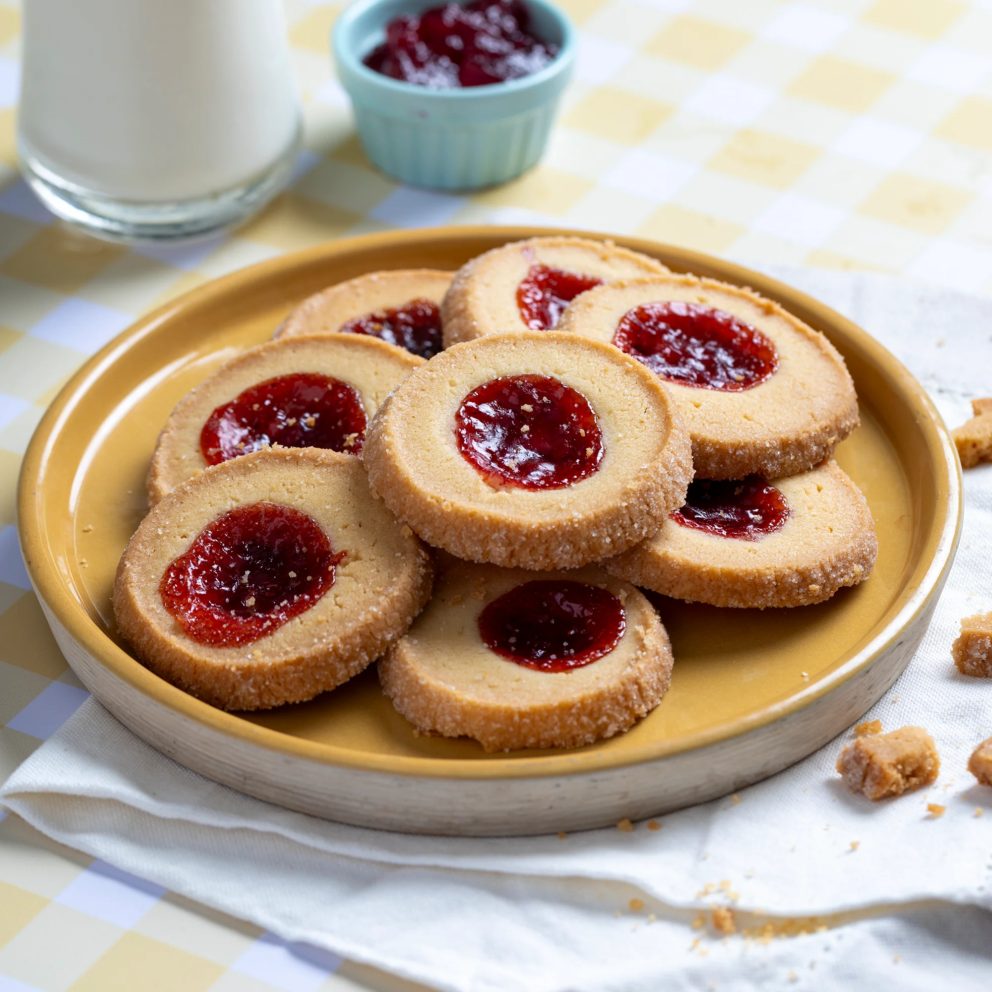 Strawberry Jam & Butter Cookies